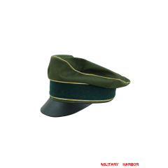 WWII German Afrikakorps Heer general cotton crusher visor cap WW2 german cap,wehrmacht cap,Afrikakorps cap,german visor cap,general Crusher cap,WWII german hat,field hat,WW2 hat,WW2 german,WWII german,german WW2 militaria,waffen ss hat,wehrmacht hat,crusher cap WW2,SS crusher cap