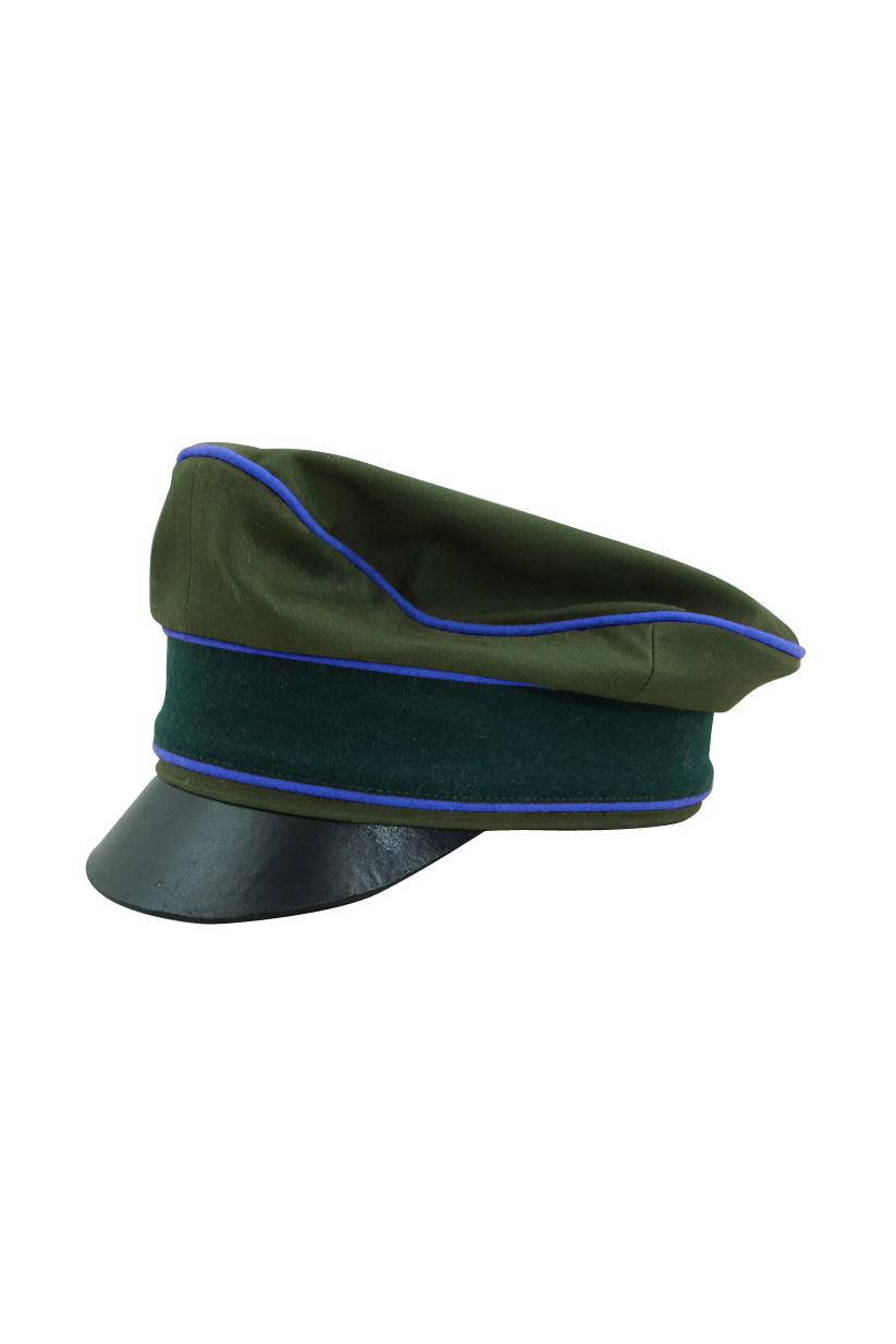 WWII German Afrikakorps Heer Medical cotton crusher visor cap
