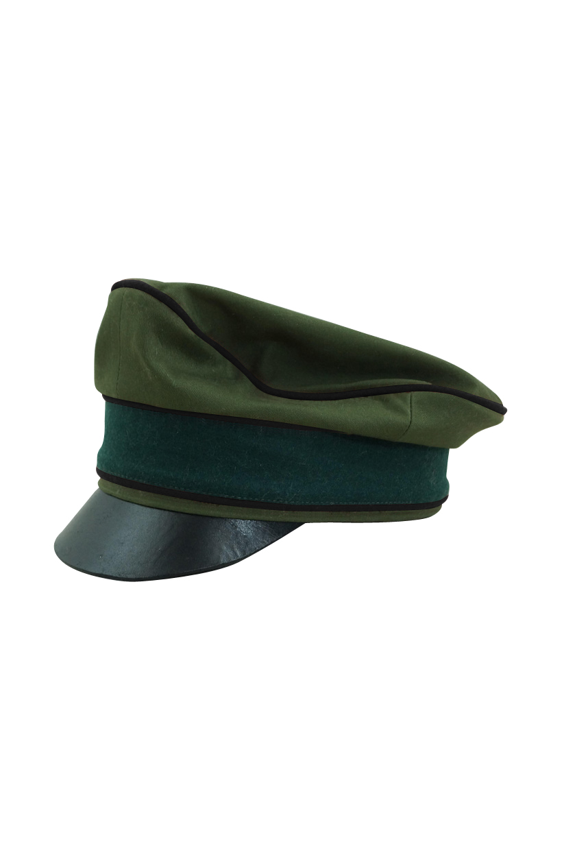 WWII German Afrikakorps Heer Pioneer cotton crusher visor cap