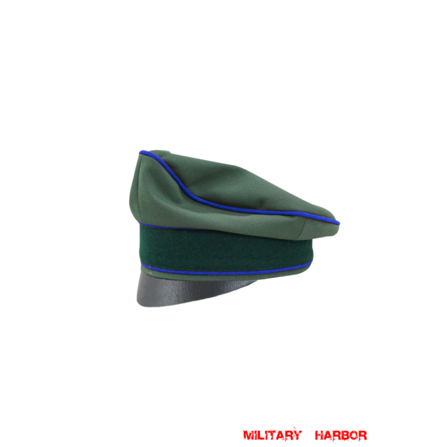 WWII German Heer Gabardine Medical Crusher Cap Small Visor WW2 german cap,wehrmacht cap,SS cap,german visor cap,Medical Crusher cap,WWII german hat,field hat,WW2 hat,WW2 german,WWII german,german WW2 militaria,waffen ss hat,wehrmacht hat,crusher cap WW2,SS crusher cap