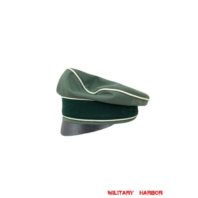 WWII German Heer Gabardine Infantry Crusher Cap Small Visor WW2 german cap,wehrmacht cap,SS cap,german visor cap,Infantry Crusher cap,WWII german hat,field hat,WW2 hat,WW2 german,WWII german,german WW2 militaria,waffen ss hat,wehrmacht hat,crusher cap WW2,SS crusher cap