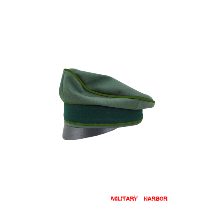 WWII German Heer Gabardine Panzergrenadier Crusher Cap Small Visor WW2 german cap,wehrmacht cap,SS cap,german visor cap,Panzergrenadier Crusher cap,WWII german hat,field hat,WW2 hat,WW2 german,WWII german,german WW2 militaria,waffen ss hat,wehrmacht hat,crusher cap WW2,SS crusher cap