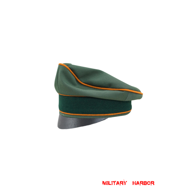 WWII German Heer Gabardine Field Police Crusher Cap Small Visor WW2 german cap,wehrmacht cap,SS cap,german visor cap,Field Police Crusher cap,WWII german hat,field hat,WW2 hat,WW2 german,WWII german,german WW2 militaria,waffen ss hat,wehrmacht hat,crusher cap WW2,SS crusher cap