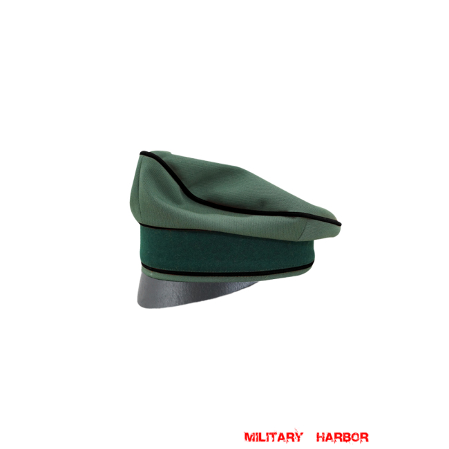 WWII German Heer Gabardine Pioneer Crusher Cap Small Visor WW2 german cap,wehrmacht cap,SS cap,german visor cap,Pioneer Crusher cap,WWII german hat,field hat,WW2 hat,WW2 german,WWII german,german WW2 militaria,waffen ss hat,wehrmacht hat,crusher cap WW2,SS crusher cap