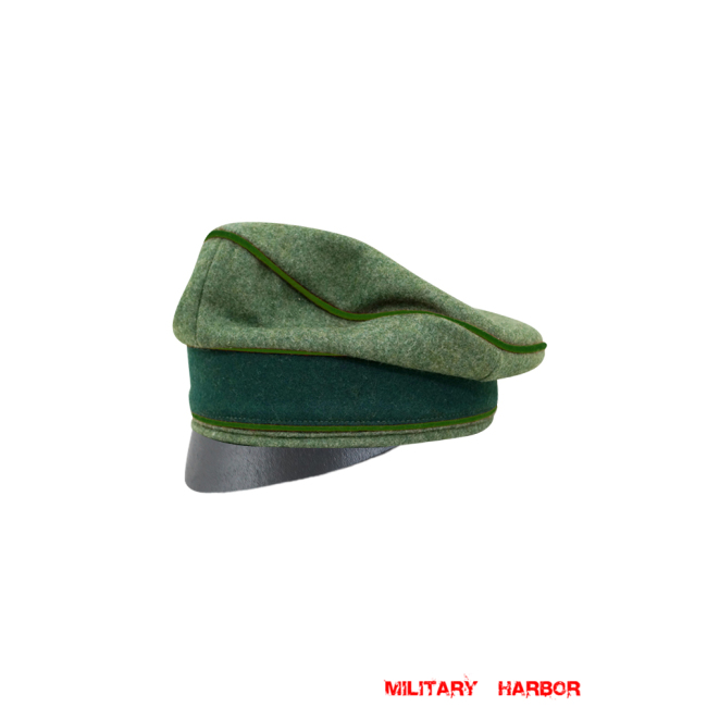 WWII German Heer Wool Panzergrenadier Crusher Cap Small Visor WW2 german cap,wehrmacht cap,SS cap,german visor cap,Panzergrenadier Crusher cap,WWII german hat,field hat,WW2 hat,WW2 german,WWII german,german WW2 militaria,waffen ss hat,wehrmacht hat,crusher cap WW2,SS crusher cap