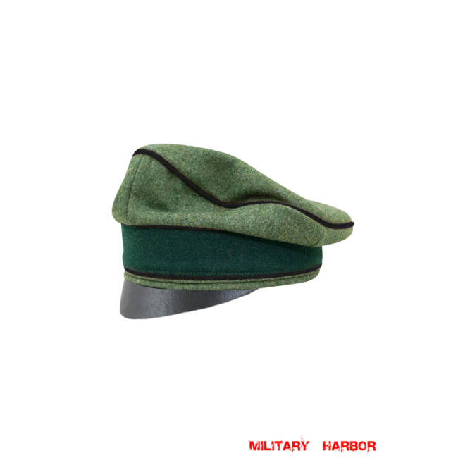 WWII German Heer Wool Pioneer Crusher Cap Small Visor WW2 german cap,wehrmacht cap,SS cap,german visor cap,Pioneer Crusher cap,WWII german hat,field hat,WW2 hat,WW2 german,WWII german,german WW2 militaria,waffen ss hat,wehrmacht hat,crusher cap WW2,SS crusher cap