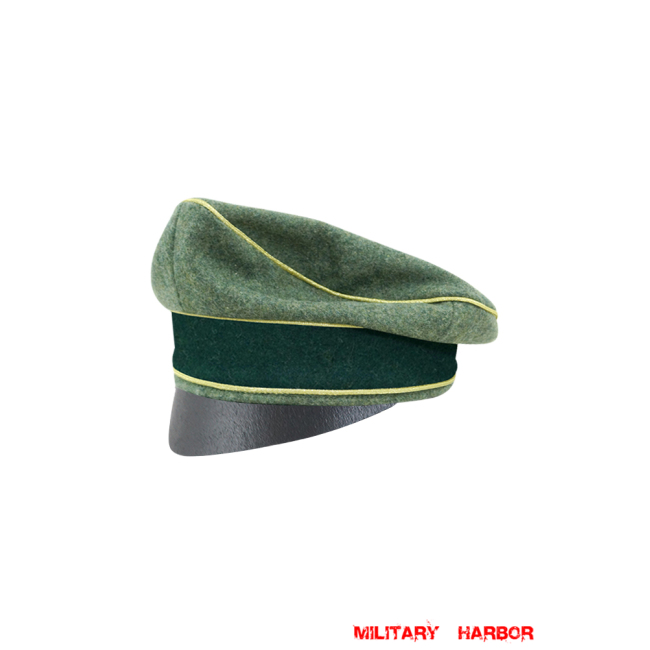 WWII German Heer General Wool Crusher Cap Small Visor WW2 german cap,wehrmacht cap,SS cap,german visor cap,General Crusher cap,WWII german hat,field hat,WW2 hat,WW2 german,WWII german,german WW2 militaria,waffen ss hat,wehrmacht hat,crusher cap WW2,SS crusher cap