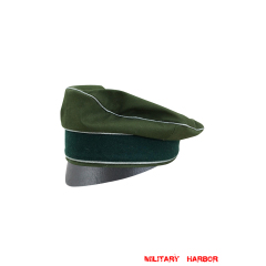 WWII German Afrikakorps Heer Officer cotton Crusher Cap Small Visor WW2 german cap,wehrmacht cap,Afrikakorps cap,german visor cap,officer Crusher cap,WWII german hat,field hat,WW2 hat,WW2 german,WWII german,german WW2 militaria,waffen ss hat,wehrmacht hat,crusher cap WW2,SS crusher cap
