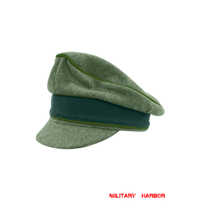 WWII German Heer M37 Wool Panzergrenadier Crusher Visor Cap WW2 german cap,wehrmacht cap,SS visor cap,german visor cap,Panzergrenadier Crusher cap,WWII german hat,field hat,WW2 hat,WW2 german,WWII german,german WW2 militaria,waffen ss hat,wehrmacht hat,crusher cap WW2,SS crusher cap