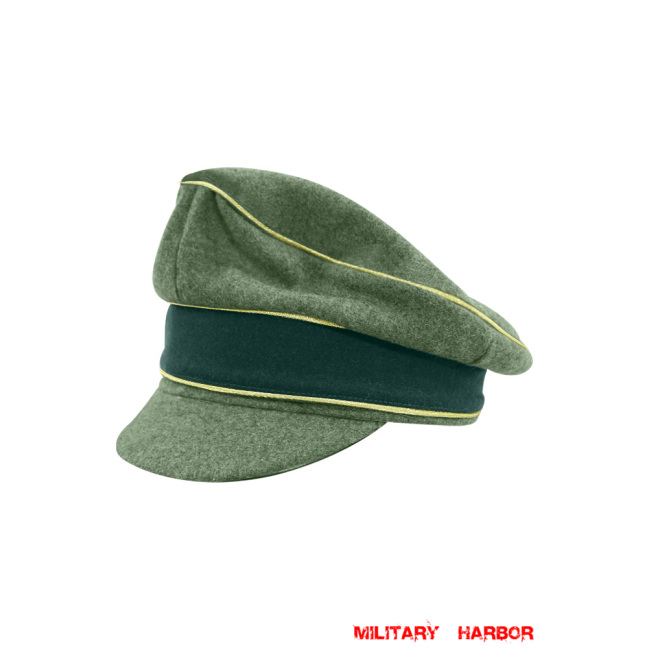 WWII German Heer M37 Wool General Crusher Visor Cap WW2 german cap,wehrmacht cap,SS visor cap,german visor cap,General Crusher Cap,WWII german hat,field hat,WW2 hat,WW2 german,WWII german,german WW2 militaria,waffen ss hat,wehrmacht hat,crusher cap WW2,SS crusher cap