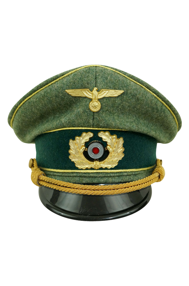 WW2 german cap,wehrmacht cap,SS cap,german visor cap,General visor cap,WWII german hat,field hat,WW2 hat,WW2 german,WWII german,german WW2 militaria,waffen ss hat,wehrmacht hat,crusher cap WW2,SS crusher cap