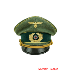 WWII German Heer General Wool visor cap with insignia WW2 german cap,wehrmacht cap,SS cap,german visor cap,General visor cap,WWII german hat,field hat,WW2 hat,WW2 german,WWII german,german WW2 militaria,waffen ss hat,wehrmacht hat,crusher cap WW2,SS crusher cap