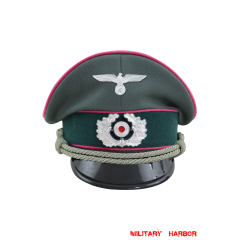 WWII German Heer Panzer officer Gabardine Visor Cap with insignia WW2 german cap,wehrmacht cap,SS cap,german visor cap,Panzer Visor cap,WWII german hat,field hat,WW2 hat,WW2 german,WWII german,german WW2 militaria,waffen ss hat,wehrmacht hat,crusher cap WW2,SS crusher cap