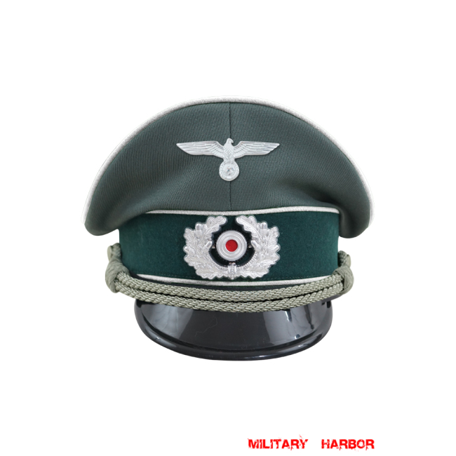 WWII German Heer Infantry officer Gabardine Visor Cap with insignia WW2 german cap,wehrmacht cap,SS cap,german visor cap,Infantry Visor cap,WWII german hat,field hat,WW2 hat,WW2 german,WWII german,german WW2 militaria,waffen ss hat,wehrmacht hat,crusher cap WW2,SS crusher cap