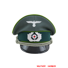 WWII German Heer Panzergrenadier officer Gabardine Visor Cap with insignia WW2 german cap,wehrmacht cap,SS cap,german visor cap,Panzergrenadier Visor cap,WWII german hat,field hat,WW2 hat,WW2 german,WWII german,german WW2 militaria,waffen ss hat,wehrmacht hat,crusher cap WW2,SS crusher cap