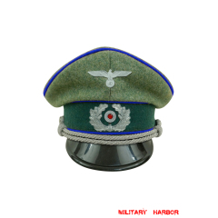 WWII German Heer Medical officer Wool Visor Cap with insignia WW2 german cap,wehrmacht cap,SS cap,german visor cap,Medical Visor cap,WWII german hat,field hat,WW2 hat,WW2 german,WWII german,german WW2 militaria,waffen ss hat,wehrmacht hat,crusher cap WW2,SS crusher cap
