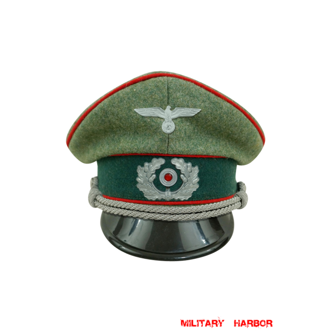 WWII German Heer Artillery officer Wool Visor Cap with insignia WW2 german cap,wehrmacht cap,SS cap,german visor cap,Artillery Visor cap,WWII german hat,field hat,WW2 hat,WW2 german,WWII german,german WW2 militaria,waffen ss hat,wehrmacht hat,crusher cap WW2,SS crusher cap