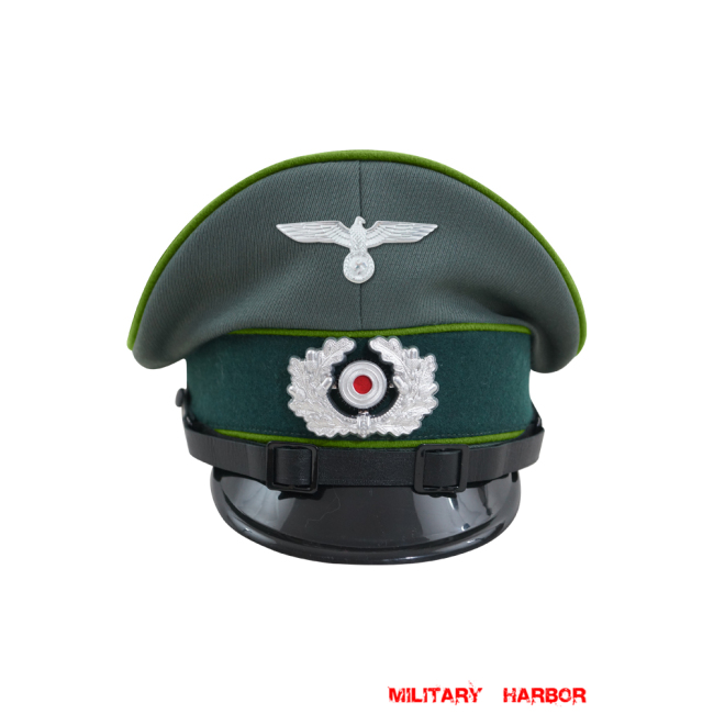 WWII German Heer Panzergrenadier EM & NCO Gabardine Visor Cap with insignia WW2 german cap,wehrmacht cap,SS cap,german visor cap,Panzergrenadier Visor cap,WWII german hat,field hat,WW2 hat,WW2 german,WWII german,german WW2 militaria,waffen ss hat,wehrmacht hat,crusher cap WW2,SS crusher cap