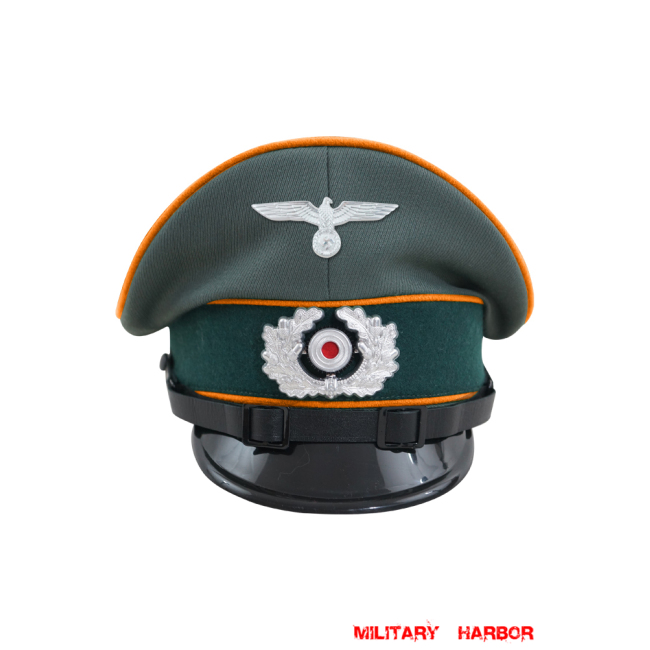 WWII German Heer Field Police EM & NCO Gabardine Visor Cap with insignia WW2 german cap,wehrmacht cap,SS cap,german visor cap,Field Police Visor cap,WWII german hat,field hat,WW2 hat,WW2 german,WWII german,german WW2 militaria,waffen ss hat,wehrmacht hat,crusher cap WW2,SS crusher cap