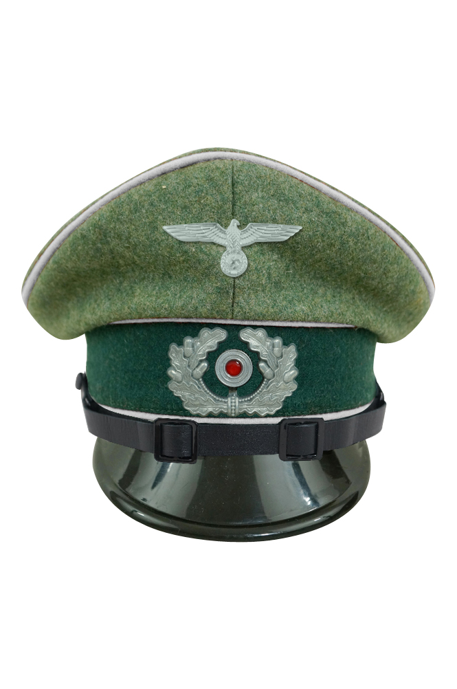 WWII German Heer Infantry EM & NCO Wool Visor Cap with insignia