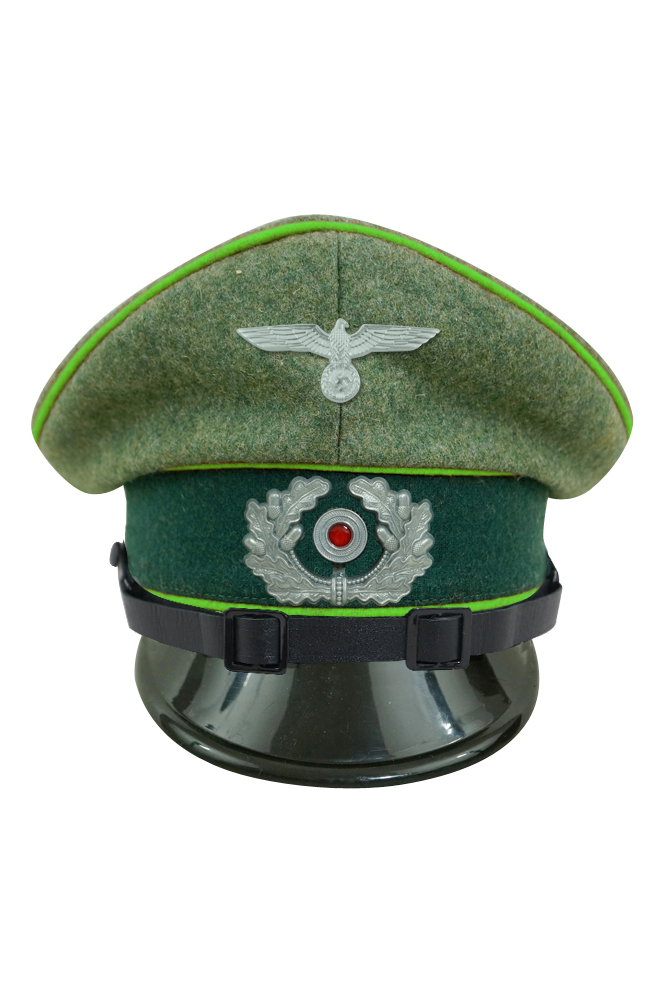 WWII German Heer Mountainer EM & NCO Wool Visor Cap with insignia