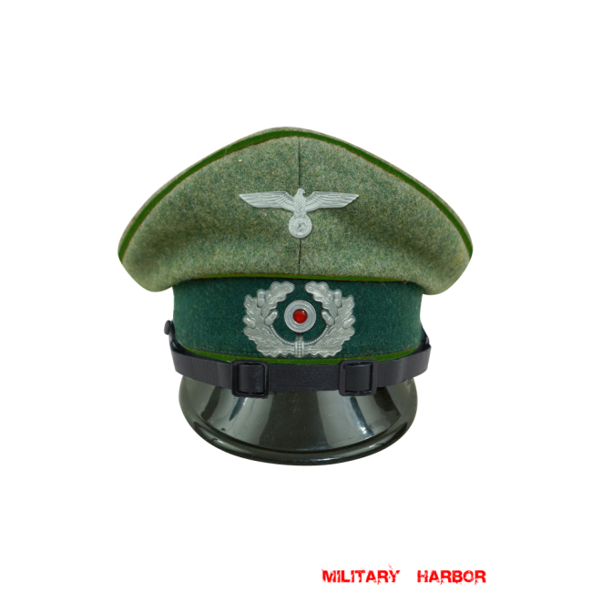 WWII German Heer Panzergrenadier EM & NCO Wool Visor Cap with insignia WW2 german cap,wehrmacht cap,SS cap,german visor cap,Panzergrenadier Visor cap,WWII german hat,field hat,WW2 hat,WW2 german,WWII german,german WW2 militaria,waffen ss hat,wehrmacht hat,crusher cap WW2,SS crusher cap
