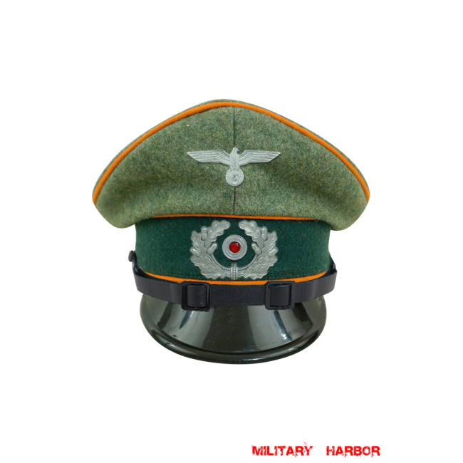 WWII German Heer Field Police EM & NCO Wool Visor Cap with insignia WW2 german cap,wehrmacht cap,SS cap,german visor cap,Field Police Visor cap,WWII german hat,field hat,WW2 hat,WW2 german,WWII german,german WW2 militaria,waffen ss hat,wehrmacht hat,crusher cap WW2,SS crusher cap