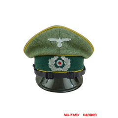 WWII German Heer Signal EM & NCO Wool Visor Cap with insignia WW2 german cap,wehrmacht cap,SS cap,german visor cap,Signal Visor cap,WWII german hat,field hat,WW2 hat,WW2 german,WWII german,german WW2 militaria,waffen ss hat,wehrmacht hat,crusher cap WW2,SS crusher cap