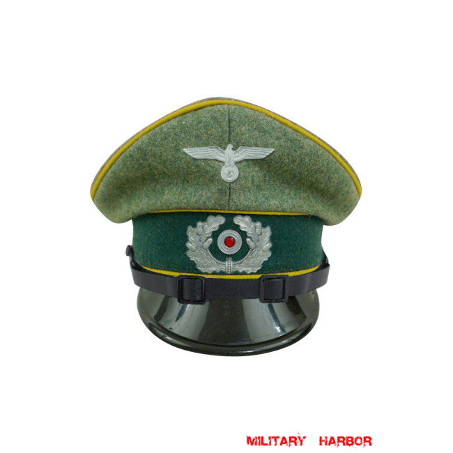 WWII German Heer Signal EM & NCO Wool Visor Cap with insignia WW2 german cap,wehrmacht cap,SS cap,german visor cap,Signal Visor cap,WWII german hat,field hat,WW2 hat,WW2 german,WWII german,german WW2 militaria,waffen ss hat,wehrmacht hat,crusher cap WW2,SS crusher cap