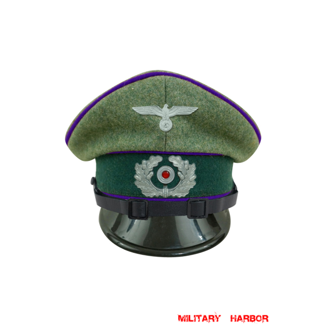 WWII German Heer Chaplains EM & NCO Wool Visor Cap with insignia WW2 german cap,wehrmacht cap,SS cap,german visor cap,Chaplains Visor cap,WWII german hat,field hat,WW2 hat,WW2 german,WWII german,german WW2 militaria,waffen ss hat,wehrmacht hat,crusher cap WW2,SS crusher cap