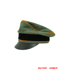 WWII German Waffen SS Wool Field Police Crusher Visor Cap WW2 german cap,wehrmacht cap,SS visor cap,german visor cap,Field Police Crusher cap,WWII german hat,field hat,WW2 hat,WW2 german,WWII german,german WW2 militaria,waffen ss hat,wehrmacht hat,crusher cap WW2,SS crusher cap