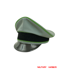 WWII German Waffen SS Panzergrenadier officer Gabardine Visor cap WW2 german cap,wehrmacht cap,SS visor cap,german visor cap,Panzergrenadier Visor cap,WWII german hat,field hat,WW2 hat,WW2 german,WWII german,german WW2 militaria,waffen ss hat,wehrmacht hat,crusher cap WW2,SS crusher cap
