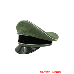 WWII German Waffen SS Infantry officer Wool Visor cap WW2 german cap,wehrmacht cap,SS visor cap,german visor cap,Infantry Visor cap,WWII german hat,field hat,WW2 hat,WW2 german,WWII german,german WW2 militaria,waffen ss hat,wehrmacht hat,crusher cap WW2,SS crusher cap