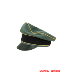 WWII German Waffen SS Reichsführer Gabardine Crusher Visor Cap WW2 german cap,wehrmacht cap,SS visor cap,german visor cap,Reichsfuhrer Crusher cap,WWII german hat,field hat,WW2 hat,WW2 german,WWII german,german WW2 militaria,waffen ss hat,wehrmacht hat,crusher cap WW2,SS crusher cap