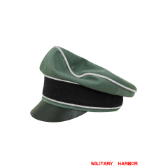 WWII German Waffen SS Officer Gabardine Crusher Visor Cap WW2 german cap,wehrmacht cap,SS visor cap,german visor cap,Reichsfuhrer Crusher cap,WWII german hat,field hat,WW2 hat,WW2 german,WWII german,german WW2 militaria,waffen ss hat,wehrmacht hat,crusher cap WW2,SS crusher cap