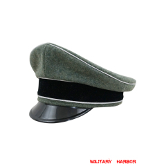 WWII German Waffen SS Officer wool Visor Cap WW2 german cap,wehrmacht cap,SS visor cap,german visor cap,Reichsfuhrer visor cap,WWII german hat,field hat,WW2 hat,WW2 german,WWII german,german WW2 militaria,waffen ss hat,wehrmacht hat,crusher cap WW2,SS crusher cap
