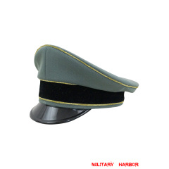 WWII German Waffen SS Reichsführer Gabardine Visor Cap WW2 german cap,wehrmacht cap,SS visor cap,german visor cap,Reichsfuhrer visor cap,WWII german hat,field hat,WW2 hat,WW2 german,WWII german,german WW2 militaria,waffen ss hat,wehrmacht hat,crusher cap WW2,SS crusher cap