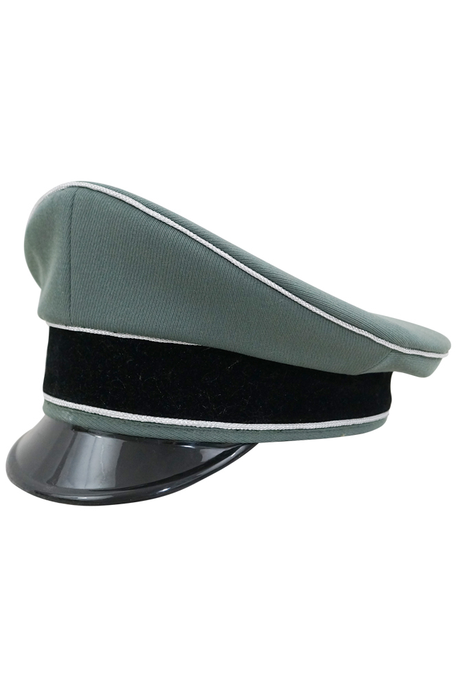 WWII German Waffen SS Officer Gabardine Visor Cap