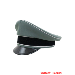 WWII German Waffen SS Officer Gabardine Visor Cap WW2 german cap,wehrmacht cap,SS visor cap,german visor cap,Reichsfuhrer visor cap,WWII german hat,field hat,WW2 hat,WW2 german,WWII german,german WW2 militaria,waffen ss hat,wehrmacht hat,crusher cap WW2,SS crusher cap