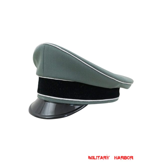 WWII German Waffen SS Officer Gabardine Visor Cap WW2 german cap,wehrmacht cap,SS visor cap,german visor cap,Reichsfuhrer visor cap,WWII german hat,field hat,WW2 hat,WW2 german,WWII german,german WW2 militaria,waffen ss hat,wehrmacht hat,crusher cap WW2,SS crusher cap