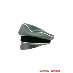 WWII German Waffen SS Gabardine Infantry Crusher Cap Small Visor WW2 german cap,wehrmacht cap,SS visor cap,german visor cap,Infantry Crusher cap,WWII german hat,field hat,WW2 hat,WW2 german,WWII german,german WW2 militaria,waffen ss hat,wehrmacht hat,crusher cap WW2,SS crusher cap