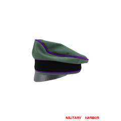 WWII German Waffen SS Gabardine Chaplains Crusher Cap Small Visor WW2 german cap,wehrmacht cap,SS visor cap,german visor cap,Chaplains Crusher cap,WWII german hat,field hat,WW2 hat,WW2 german,WWII german,german WW2 militaria,waffen ss hat,wehrmacht hat,crusher cap WW2,SS crusher cap