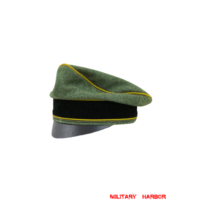 WWII German Waffen SS Wool Signal Crusher Cap Small Visor WW2 german cap,wehrmacht cap,SS visor cap,german visor cap,Signal Crusher cap,WWII german hat,field hat,WW2 hat,WW2 german,WWII german,german WW2 militaria,waffen ss hat,wehrmacht hat,crusher cap WW2,SS crusher cap