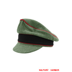 WWII German Waffen SS M37 Wool Artillery Crusher Visor Cap WWII German Waffen SS M37 Wool Artillery Crusher Visor Cap