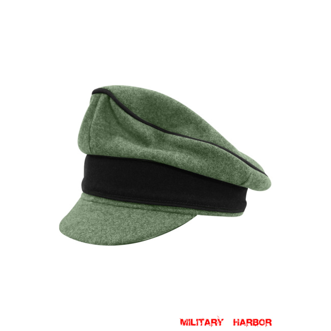 WWII German Waffen SS M37 Wool Pioneer Crusher Visor Cap WW2 german cap,wehrmacht cap,SS visor cap,german visor cap,Pioneer Crusher cap,WWII german hat,field hat,WW2 hat,WW2 german,WWII german,german WW2 militaria,waffen ss hat,wehrmacht hat,crusher cap WW2,SS crusher cap