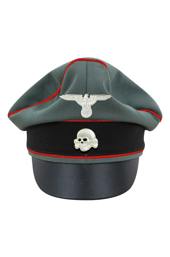 WW2 german cap,wehrmacht cap,SS visor cap,german visor cap,Artillery Crusher cap,WWII german hat,field hat,WW2 hat,WW2 german,WWII german,german WW2 militaria,waffen ss hat,wehrmacht hat,crusher cap WW2,SS crusher cap