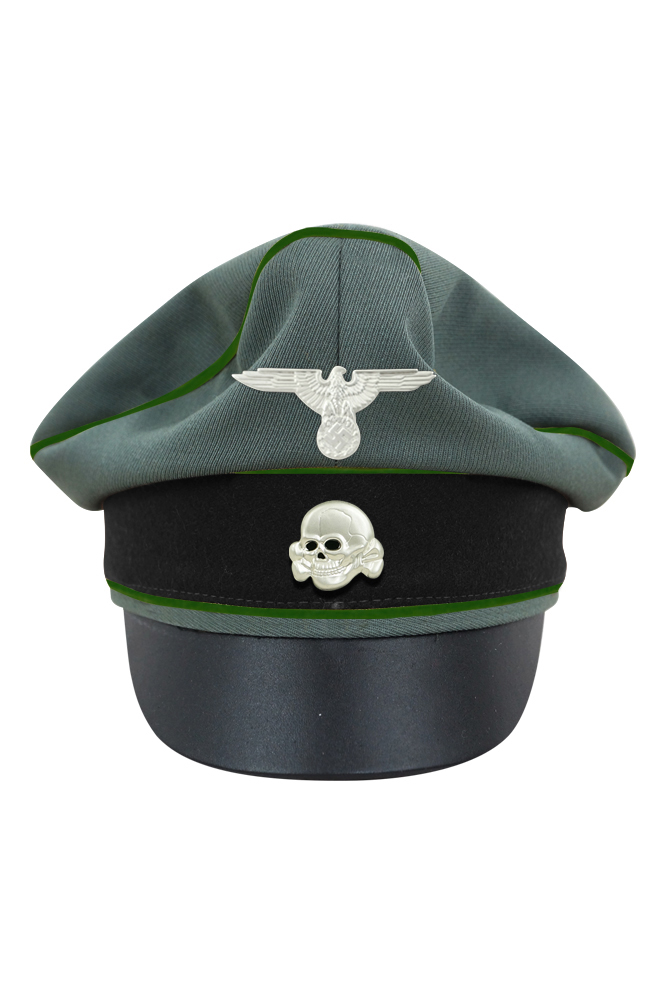 WW2 german cap,wehrmacht cap,SS visor cap,german visor cap,Panzergrenadier Crusher cap,WWII german hat,field hat,WW2 hat,WW2 german,WWII german,german WW2 militaria,waffen ss hat,wehrmacht hat,crusher cap WW2,SS crusher cap