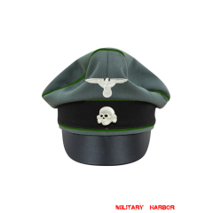 WWII German Waffen SS Gabardine Panzergrenadier Crusher Visor Cap with insignia WW2 german cap,wehrmacht cap,SS visor cap,german visor cap,Panzergrenadier Crusher cap,WWII german hat,field hat,WW2 hat,WW2 german,WWII german,german WW2 militaria,waffen ss hat,wehrmacht hat,crusher cap WW2,SS crusher cap