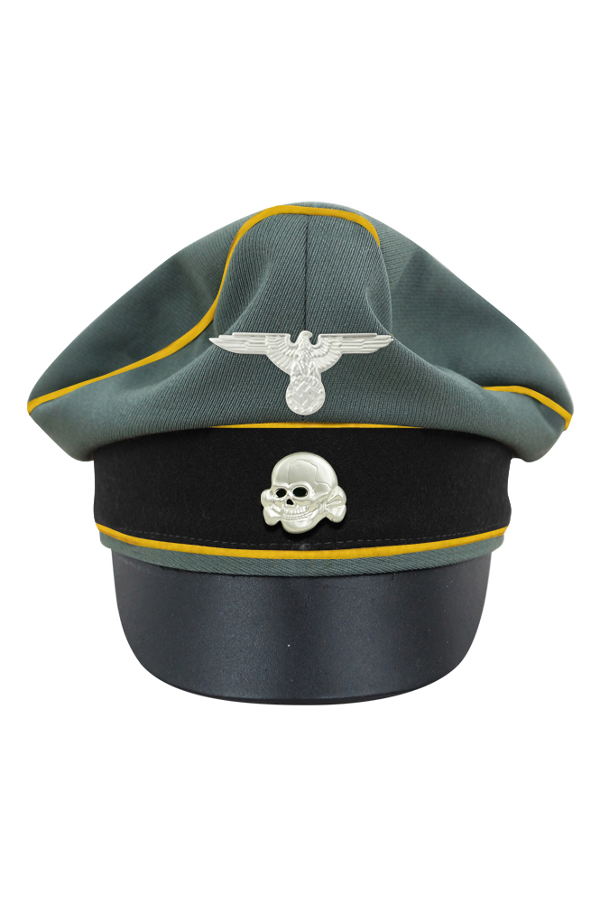 WW2 german cap,wehrmacht cap,SS visor cap,german visor cap,Cavalry Crusher cap,WWII german hat,field hat,WW2 hat,WW2 german,WWII german,german WW2 militaria,waffen ss hat,wehrmacht hat,crusher cap WW2,SS crusher cap