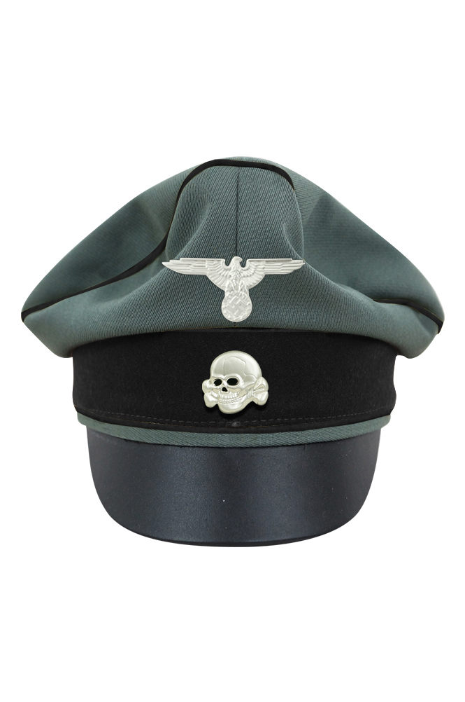 WW2 german cap,wehrmacht cap,SS visor cap,german visor cap,Pioneer Crusher cap,WWII german hat,field hat,WW2 hat,WW2 german,WWII german,german WW2 militaria,waffen ss hat,wehrmacht hat,crusher cap WW2,SS crusher cap